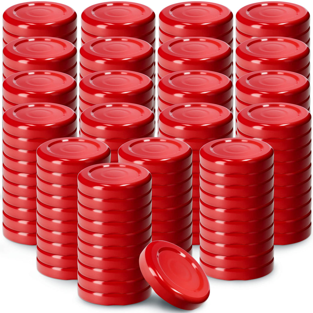 KADAX Schraubdeckel fi43 mm, Twist-Off-Deckel Set aus Metall, passend für 40ml Gläser, Ersatzdeckel