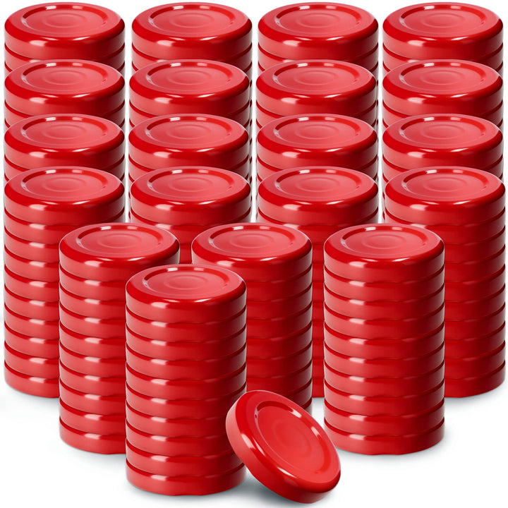 KADAX Schraubdeckel fi43 mm, Twist-Off-Deckel Set aus Metall, passend für 40ml Gläser, Ersatzdeckel
