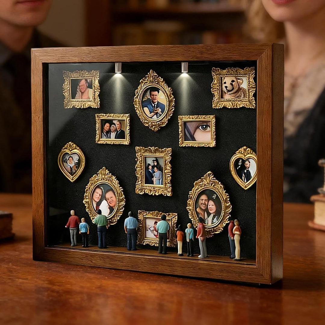 Mini-Museumsrahmen mit Licht | DIY Mini-Museen-Silhouetten-Box | Museum of Us Box | Schattenboxen-Ra