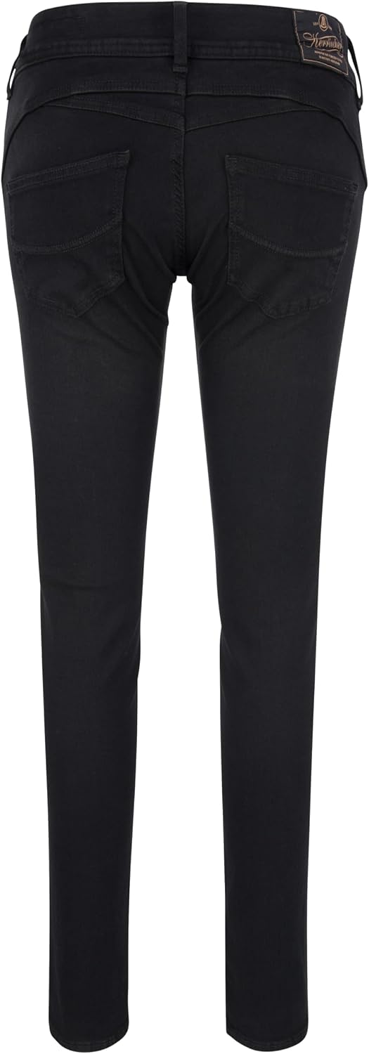 Herrlicher Gila Slim Reused Denim Black Jeans 32 Lang Tempest, 32 Lang Tempest
