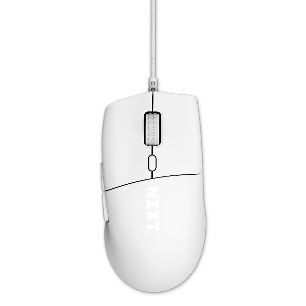 NZXT Lift 2 Ergo | Leichte ergonomische kabelgebundene Gaming-Maus | Leichte 61-g-Konstruktion | 8K-
