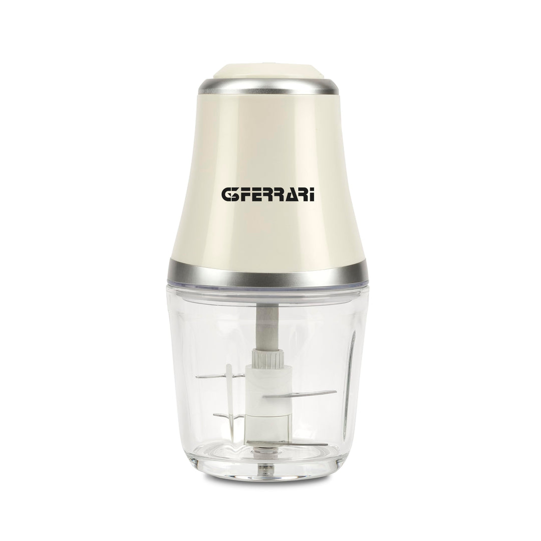 G3 Ferrari G20163 Zerkleinerer Vetromix, 500 W, 500 ml, Glasbecher, Pulsebetrieb, Edelstahlklingen,