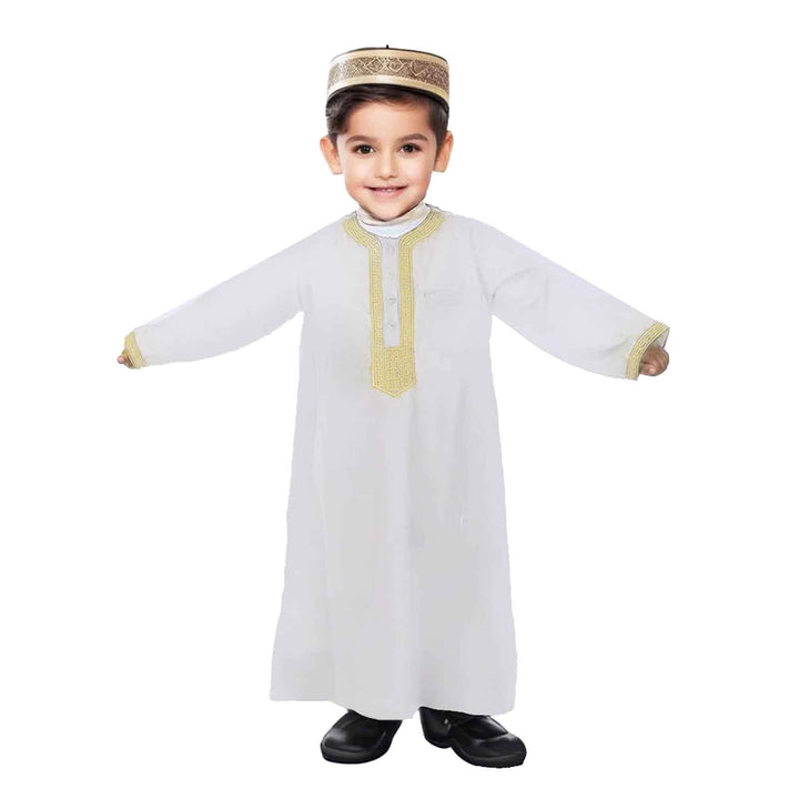 Generisch Abaya für Kinder, Gebetskleidung für Kinder, Abaya Kinder Junge Muslimische Kleider Langar