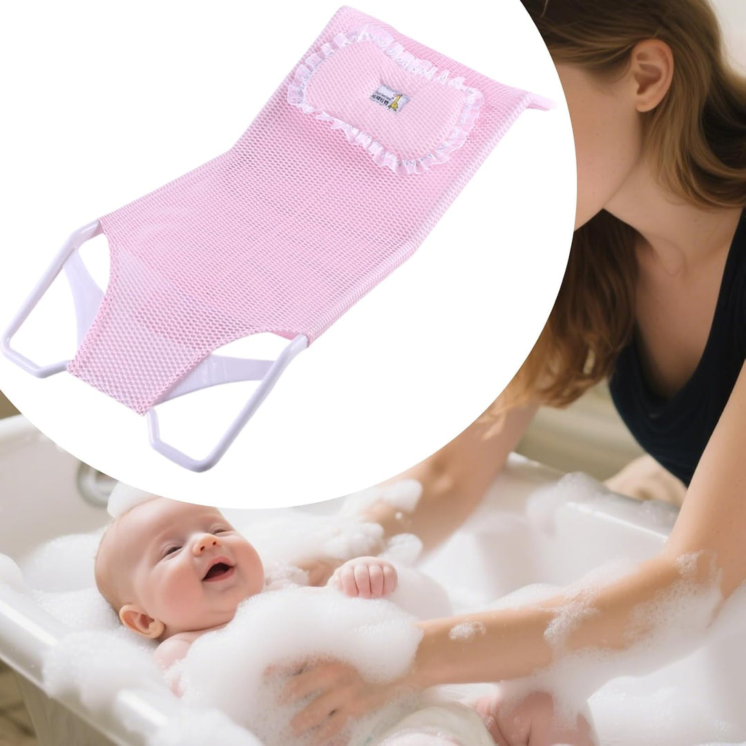 Babywannen-Einsatz, Badeunterlage, gepolsterter rutschfester Sitz, weiche Duschmatte zur Pflege von