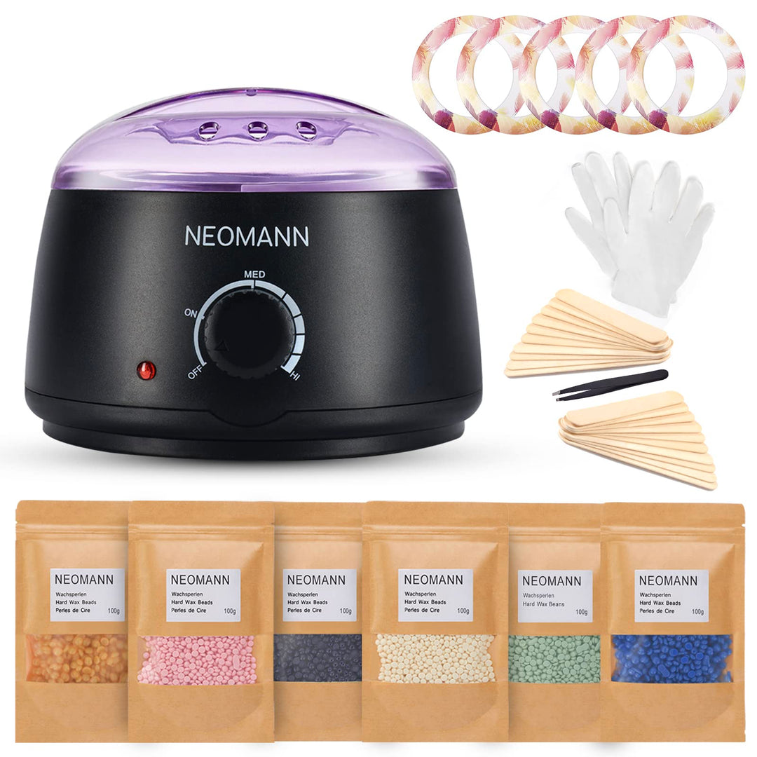 NEOMANN Waxer II DELUXE KIT Haarentfernungs-Wachswärmer | Hot Waxing Kit, warmwachs haarentfernung |