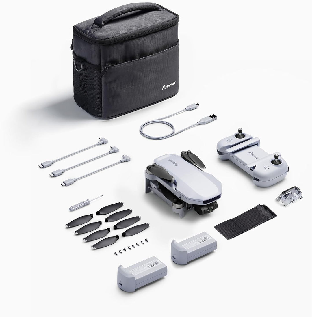 Potensic ATOM GPS Drohne mit 4K Kamera&3-Achsen-Gimbal, Unter 249g, 6KM FPV Übertragung, Visuelles F
