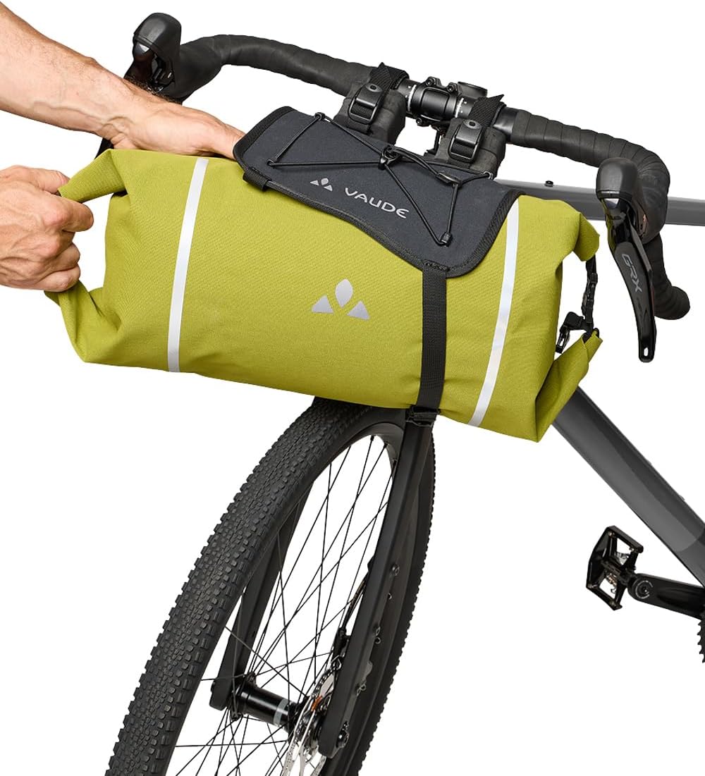 VAUDE Fahrrad Lenkertasche mit 10 Liter Packsack Mittelgrosse Dark Leaf, Mittelgrosse Dark Leaf