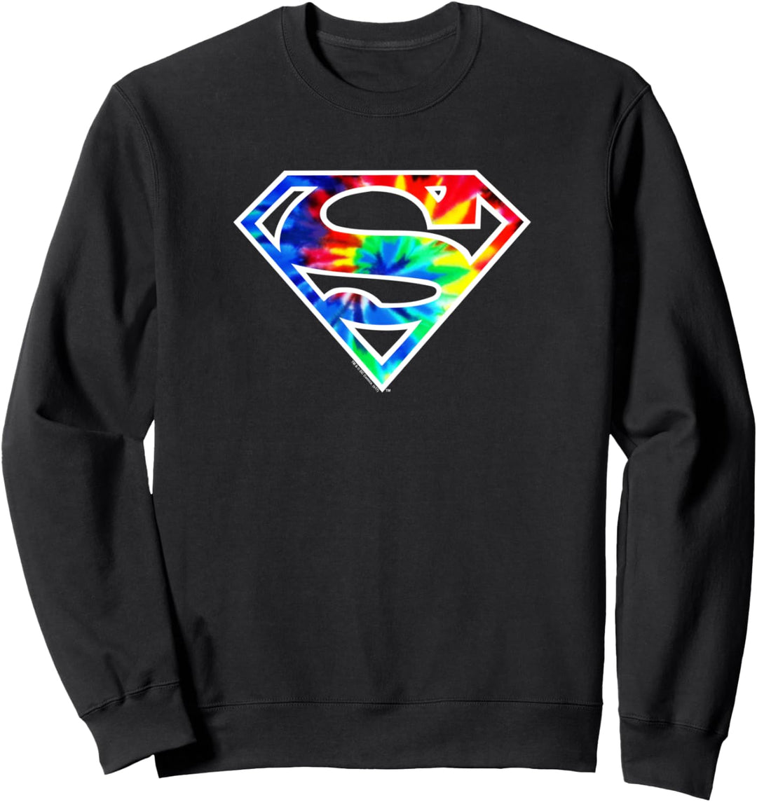 Superman Superman Tie Dye Logo Sweatshirt