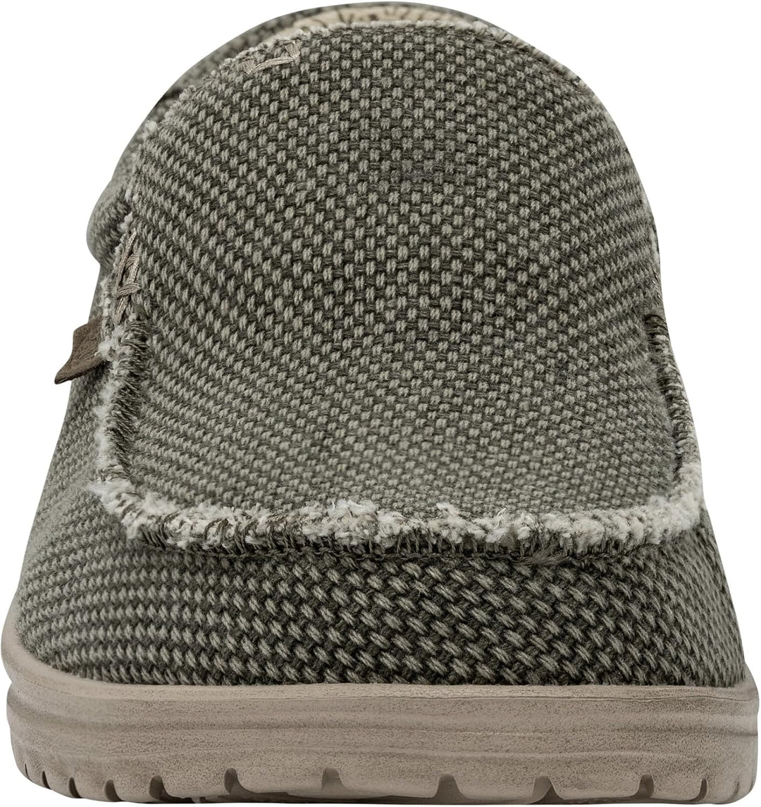HEYDUDE - Mikka Braided Herren - Slip on Schuhe - Mokassin Stil 38 EU Army, 38 EU Army