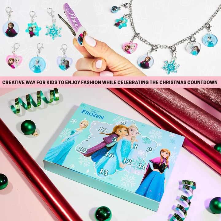 Get Trend Disney Frozen Adventskalender 2025 Mädchen, mit Haarschmuck & Schmuck, Weihnachts Countdow