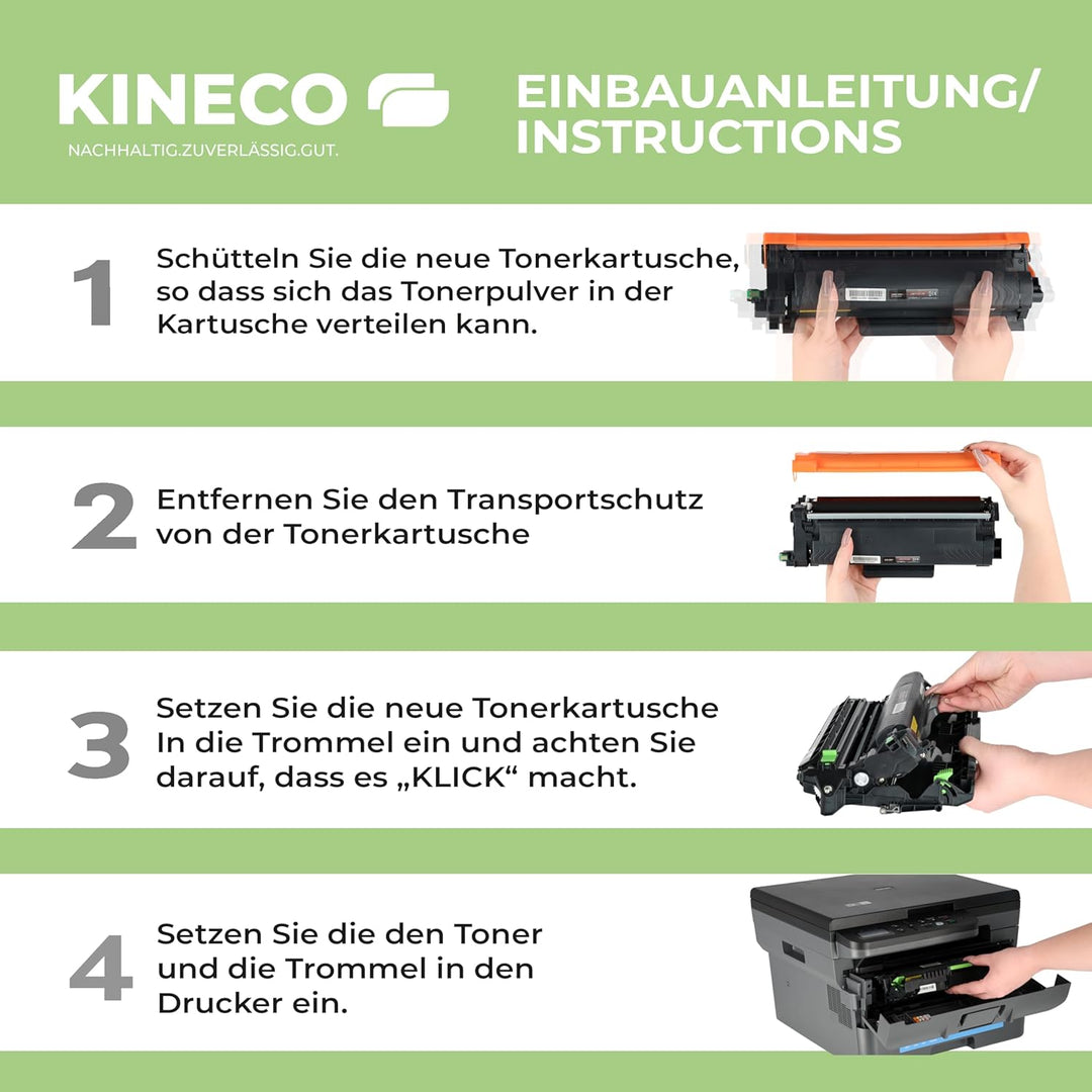 Kineco 5X XL Toner ersetzt TN421 TN423 2X bk 1x CMY Multipack für Brother MFC-L8690CDW MFC-L8900CDW