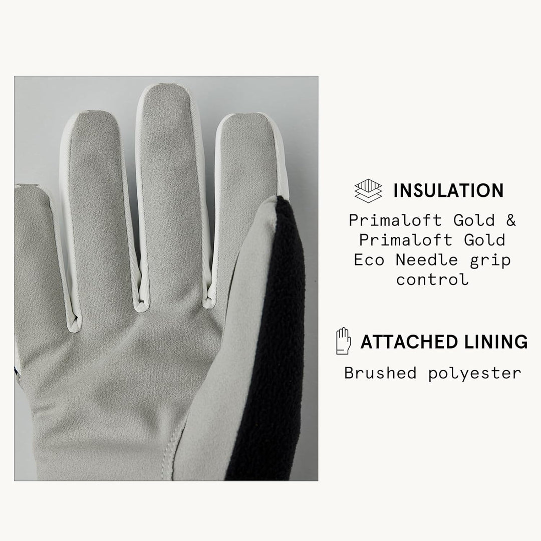 Hestra Women´s XC Primaloft 5-Finger Glove Dunkelmarineblauer Aufdruck 7, Dunkelmarineblauer Aufdruc