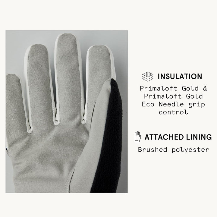Hestra Women´s XC Primaloft 5-Finger Glove Dunkelmarineblauer Aufdruck 7, Dunkelmarineblauer Aufdruc