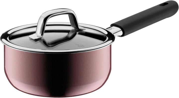 WMF Fusiontec Mineral Topfset Induktion 4-teilig, Kochtopf Set mit Glasdeckel, High-Tech Keramik, In