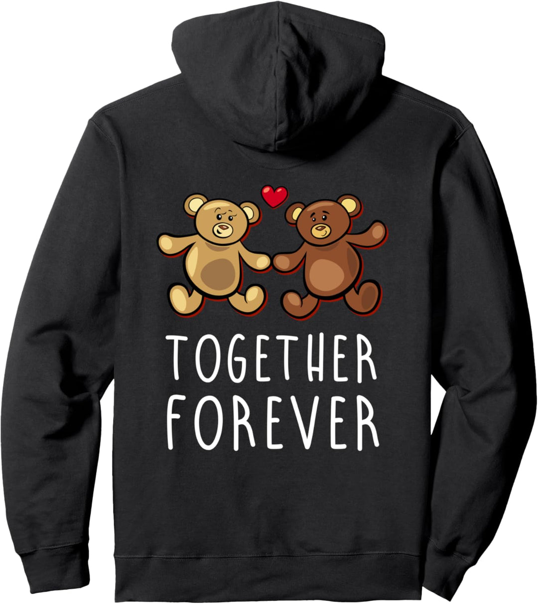 Verliebtes Paar Liebespaar Partner Look Design Teddybären Pullover Hoodie