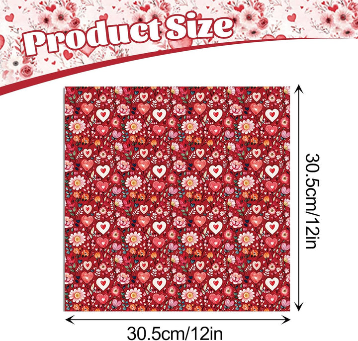 Scrapbook Papier 24 Blatt, 30,5 x 30,5 cm, Doppelseitiges Muster Papier, Elegant Blumenmuster Dekorp