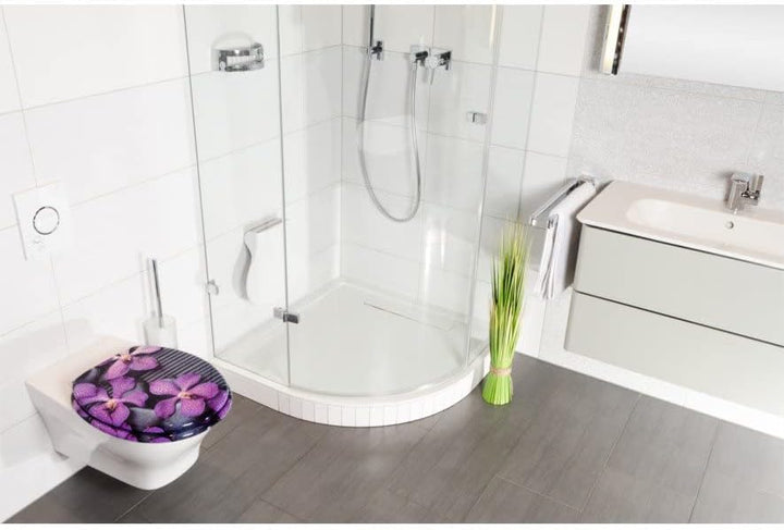 WC Sitz mit Absenkautomatik, hochwertige Oberfläche, einfache Montage, stabile Scharniere, Vanda