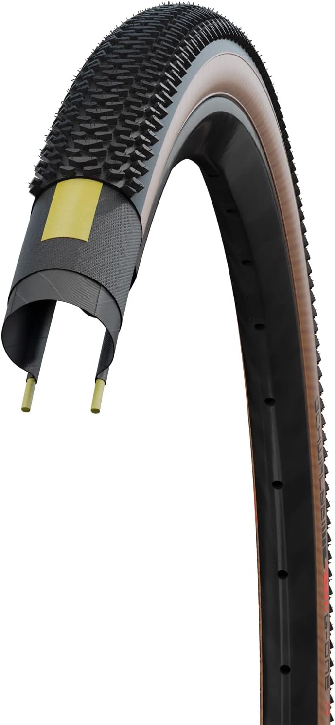 Schwalbe G-one Reifen, Leder, 40-622 mm Bundle mit SV40 Fahrradschlauch, Bundle mit SV40 Fahrradschl