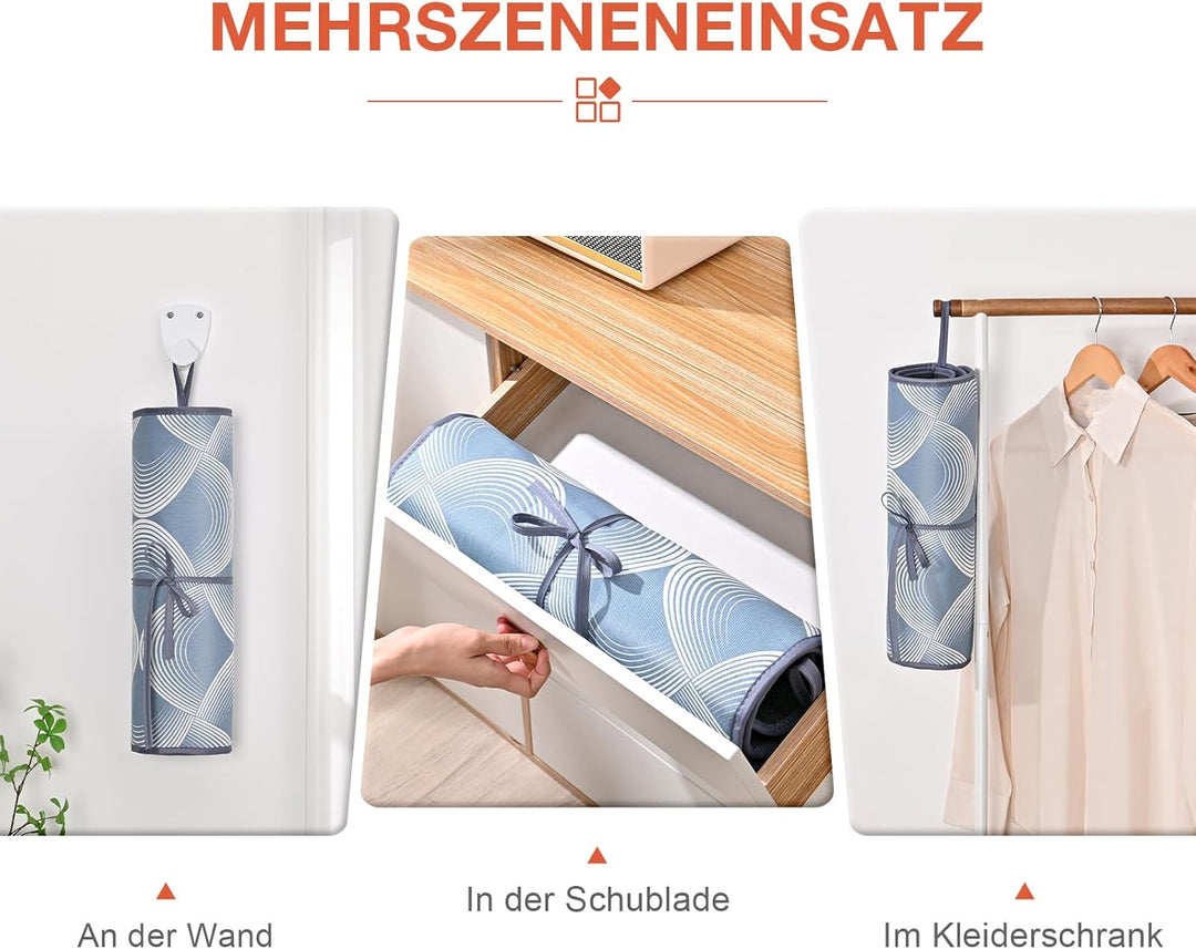 KINGRACK Bügelmatte für Dampfbügeleisen 79x42cm, Bügeldecke für Tisch mit Hitze, Extrem rutschfeste
