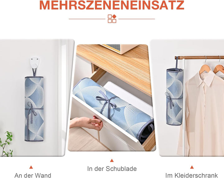 KINGRACK Bügelmatte für Dampfbügeleisen 79x42cm, Bügeldecke für Tisch mit Hitze, Extrem rutschfeste