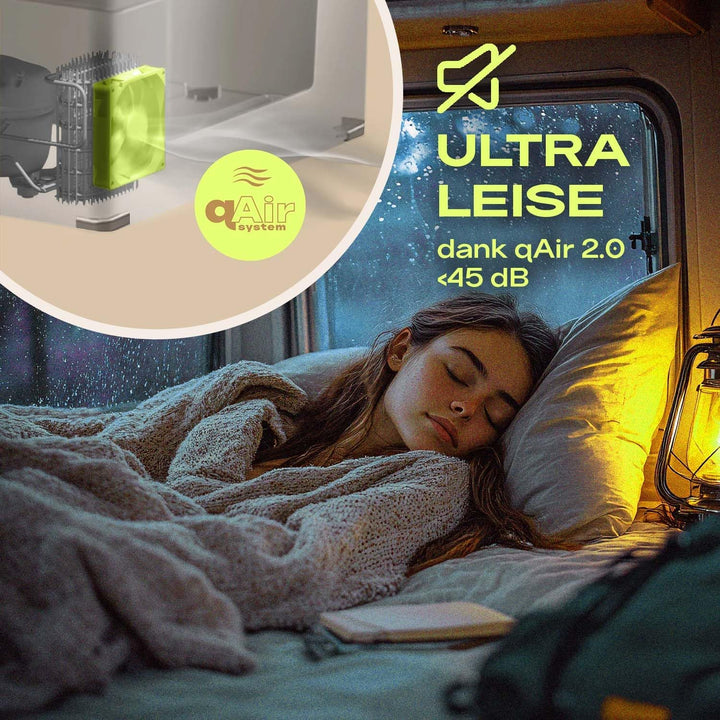 by Plug IN Festivals - Elektrische Kühlbox - Kompressor Kühlbox 12V 230V, USB & App-Steuerung - leis
