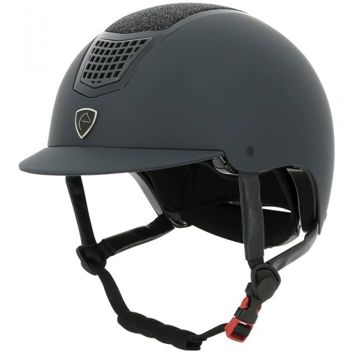 Equi-Theme Reithelm AIRY mit Glitzereinsatz blau/blau blau/blau L (59-61cm), blau/blau L (59-61cm)