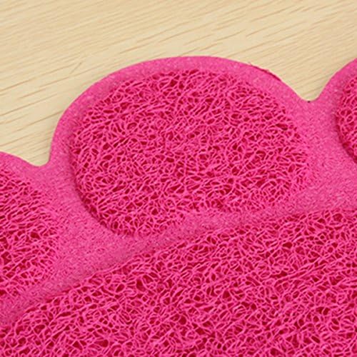 Napfunterlage Hund + Katze Hundenapf Unterlage für Näpfe Katzennapf (pink, 30cm x 36cm) pink 30cm x