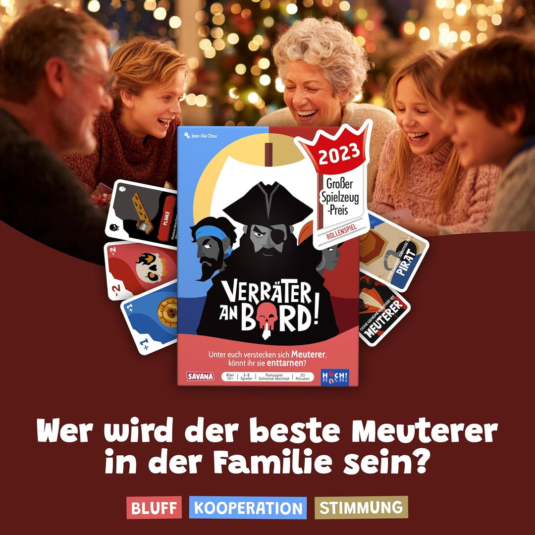 SAVANA Verräter an Bord - Bluffen, Strategie, Spass, &amp; Verrat | Kartenspiel für Jugendliche &amp; Erwach