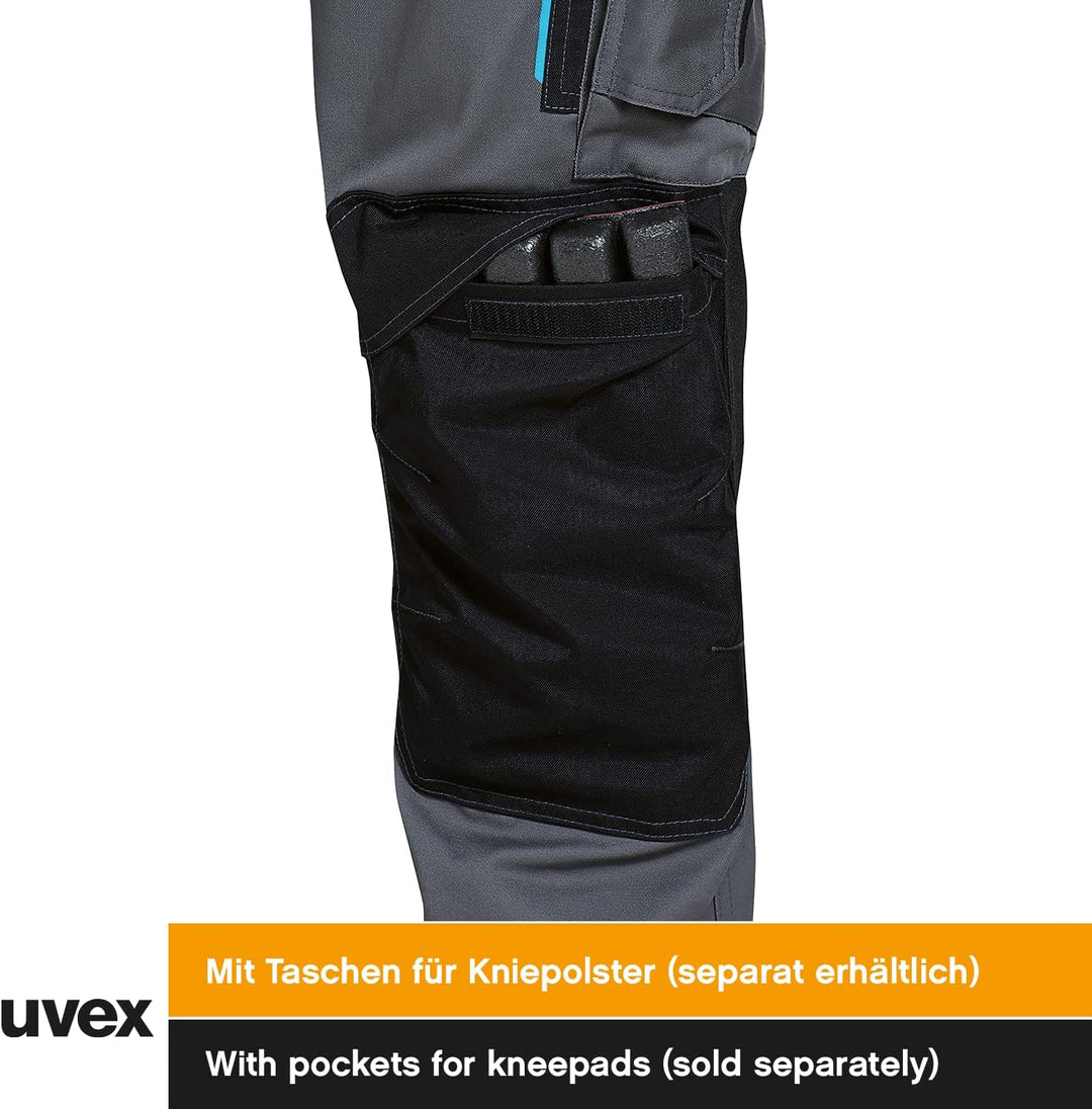 Uvex Tune-Up Herren-Arbeitshose lang - robuste Männer-Arbeitshosen mit Kniepolster-Taschen - 35% Bau