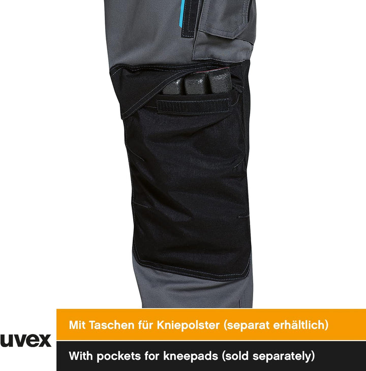 Uvex Tune-Up Herren-Arbeitshose lang - robuste Männer-Arbeitshosen mit Kniepolster-Taschen - 35% Bau