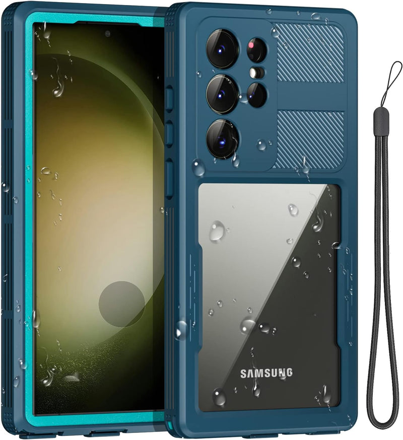 AICase für Samsung Galaxy S23 Ultra Wasserdicht Hülle (6.8") 360 Grad Schutz Outdoor Rundumschutz IP