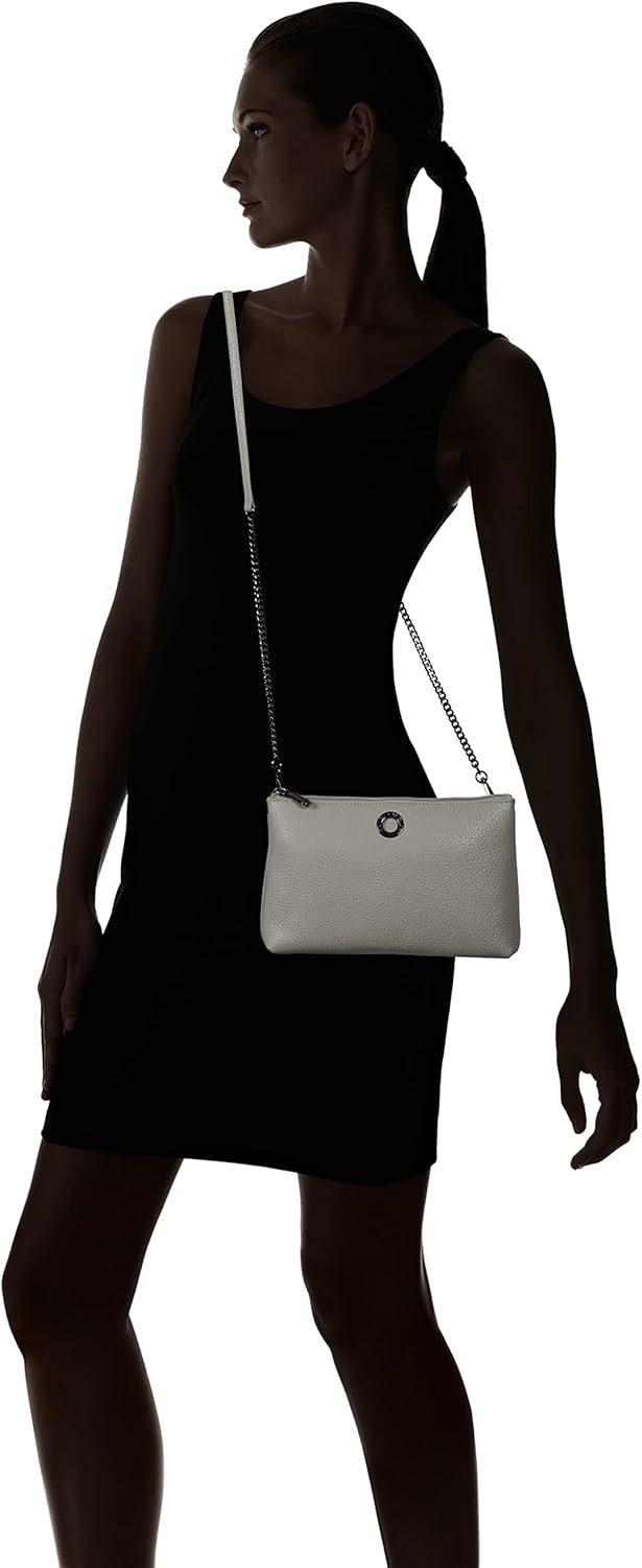 Mandarina Duck Damen Mellow Leather Clutch, 25x16x4 (L x H x W) Pearl, Pearl