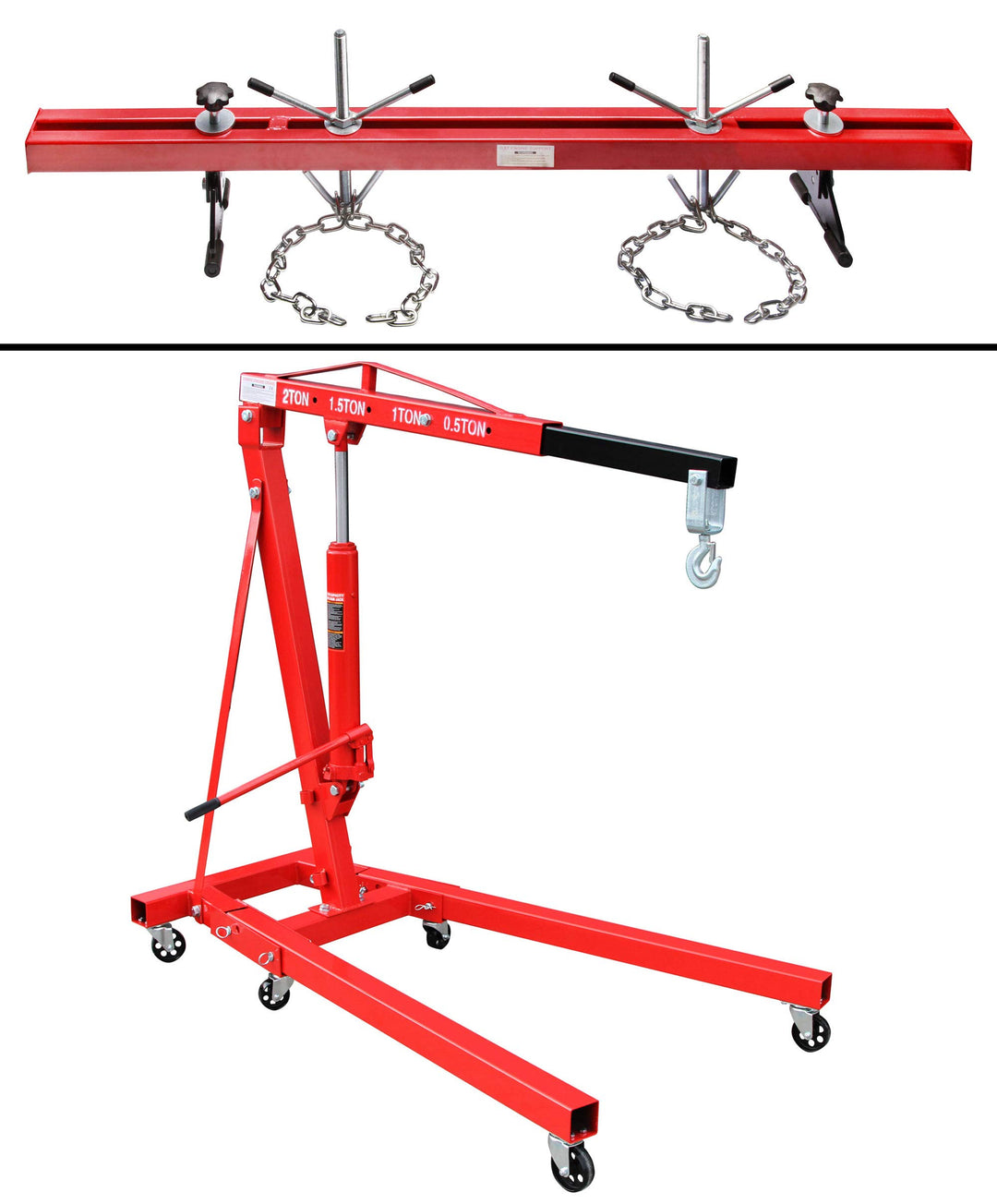 otgerlensker products Motorheber 2 t Motorkran Haken + Motorbrücke Motorträger