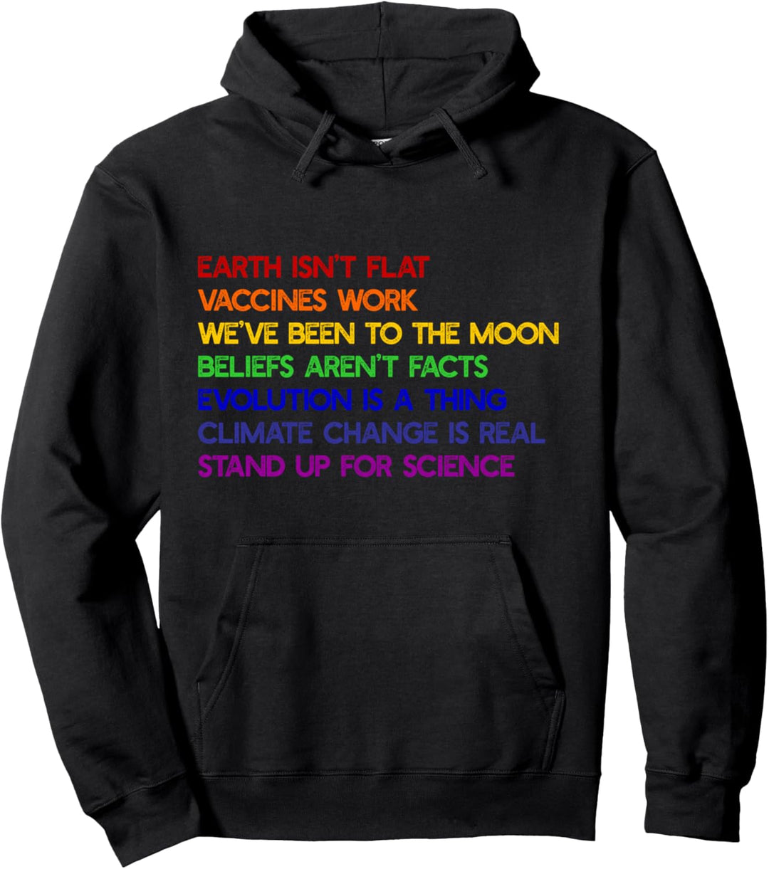 ERDE IST NICHT FLACH AUFSTELLEN FÜR WISSENSCHAFT Day Meme Pullover Hoodie