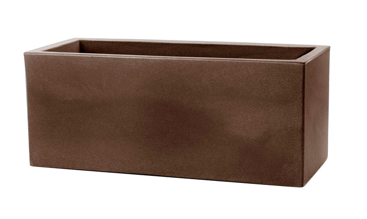 Teraplast Schio Blumenkasten, 80 cm, bronzefarben, Bronze