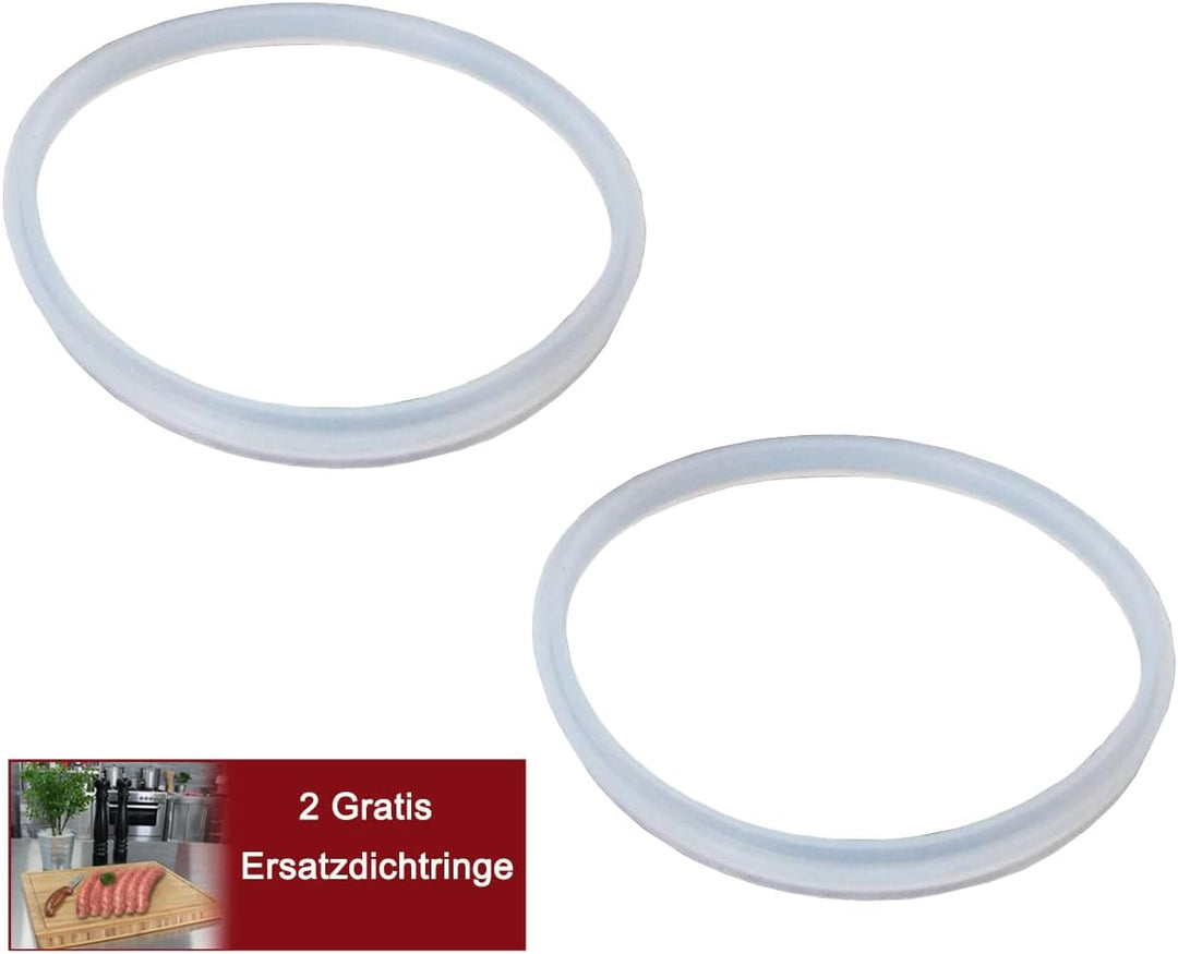 Beeketal 'BT010' Edelstahl Industrie Wurstfüllmaschine (10 L Volumen) SGS-geprüft, Profi Wurstfüller