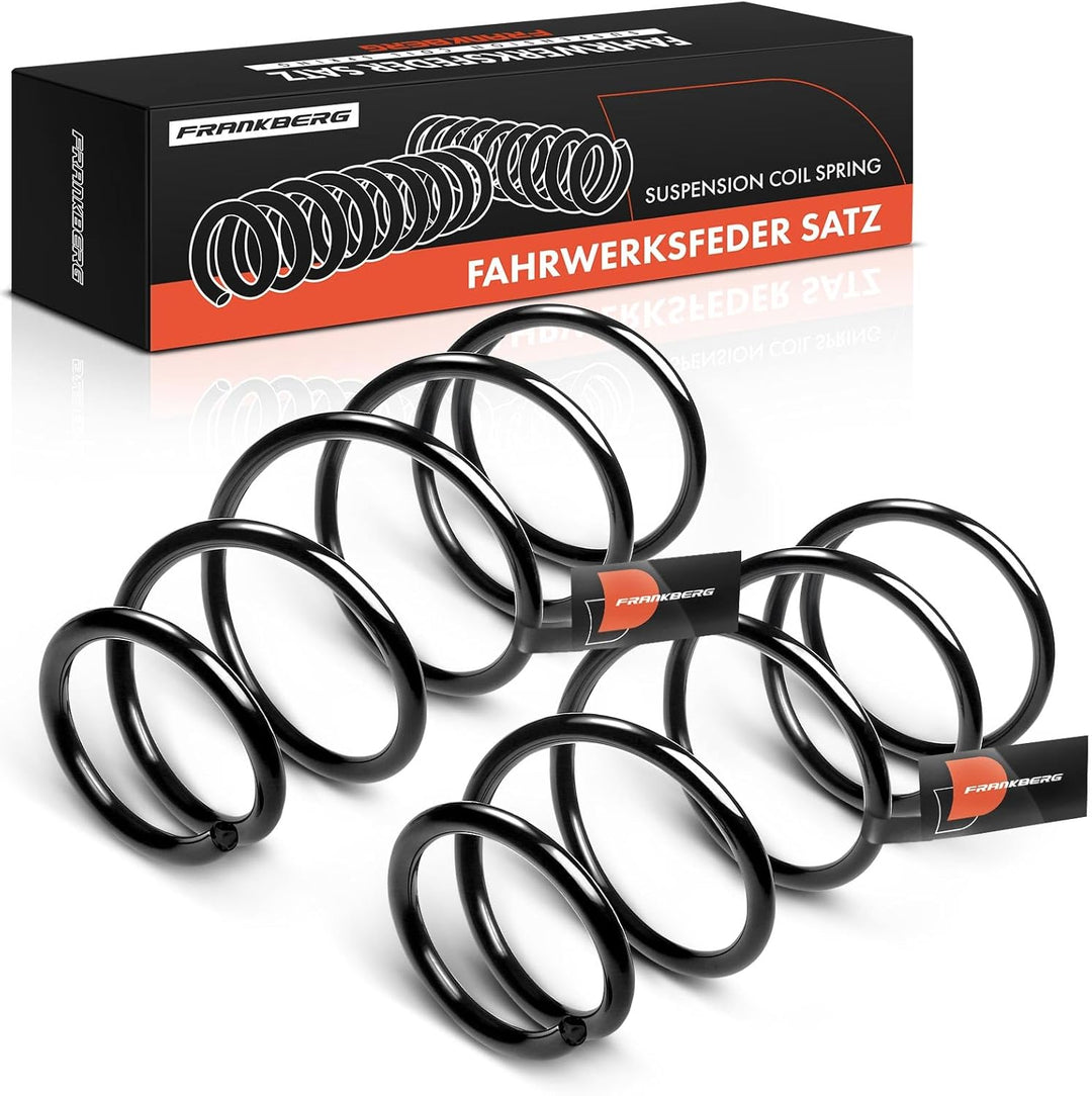 Frankberg 2x Federn Fahrwerksfeder Vorderachse Links Rechts Kompatibel mit Almera II N16 2000-2006 A