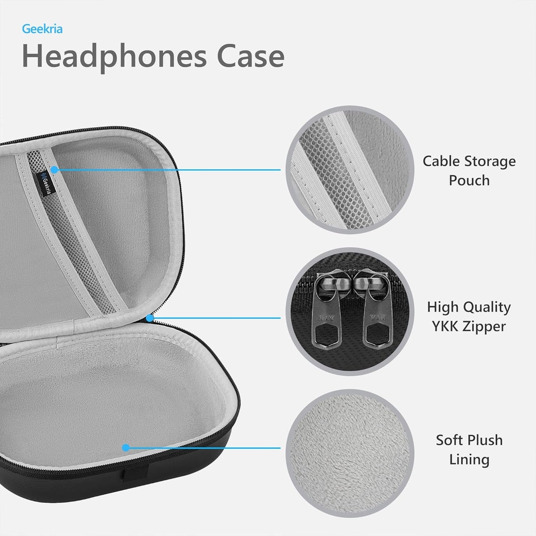 Geekria Tasche Kopfhörer, Schutztasche für Headset Case, Hard Tragetasche,Hard Shell Carrying Case/H