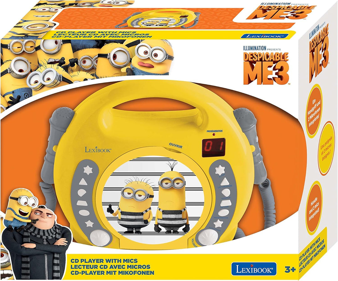 CD-Player mit 2 integrierten Mikrofonen Despicable Me Lexibook RCDK100DES Ich, einfach unverbesserli