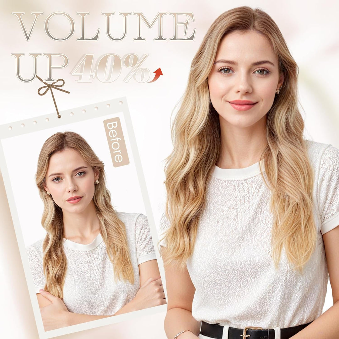 Elailite Echthaar Extensions Bondings 35cm #12P613 Weissbraun/Hellblond, U Tip Hair Extensions Kerat