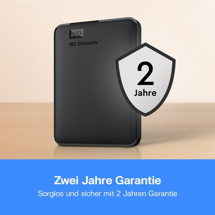 WD Elements Portable externe Festplatte 1 TB (mobiler Speicher, USB 3.0-Schnittstelle, Plug-and-Play