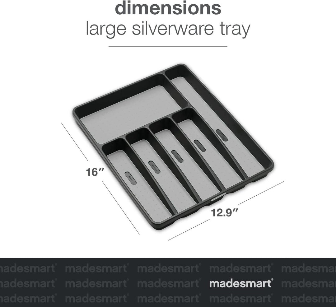 Madesmart Besteckschubladeneinsatz, gross Large Grau, Large Grau