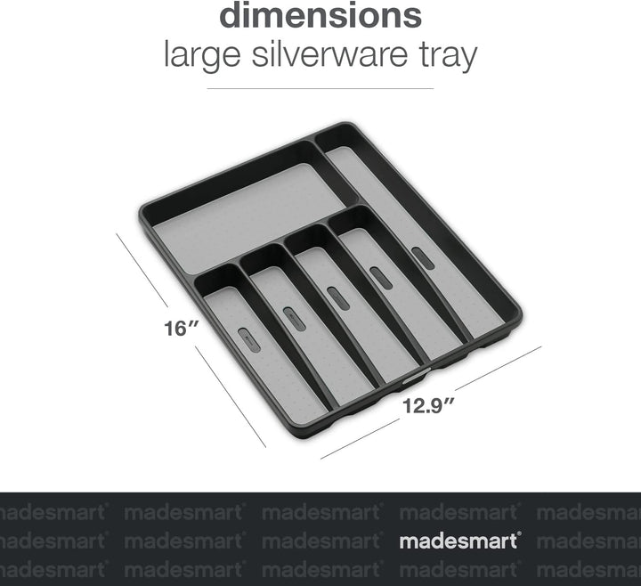 Madesmart Besteckschubladeneinsatz, gross Large Grau, Large Grau