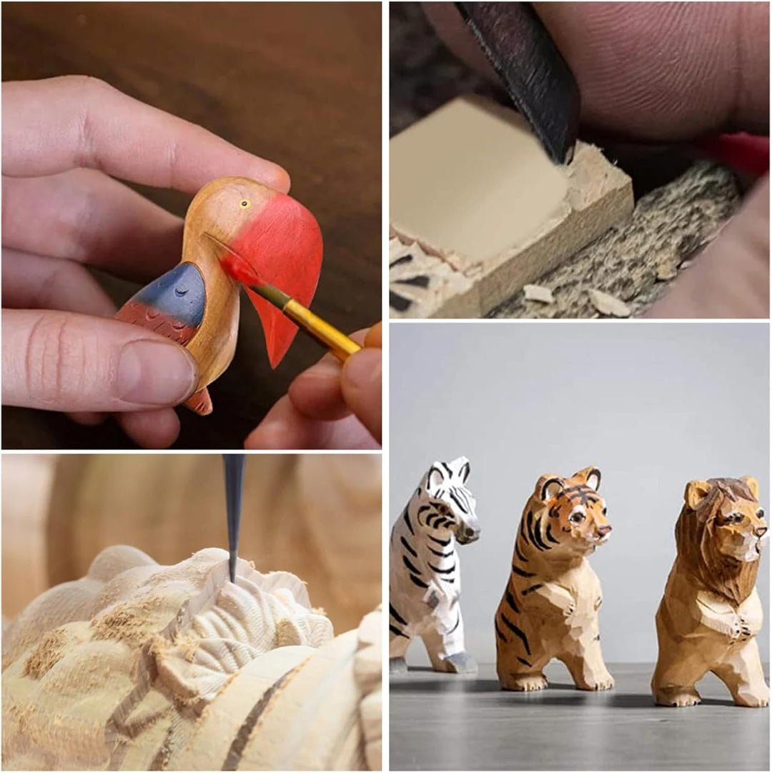 4 Stk. Unfertige Holzblöcke zum Basteln, 20x15x1,5 cm Rechteckige Holzbretter Leere Schnitzblöcke zu