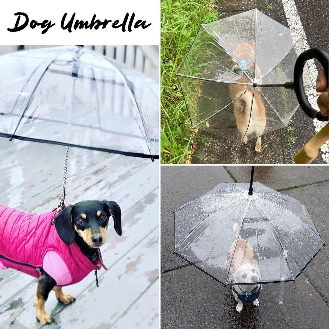 PETLESO Hundeschirme, Regenjacken für Hunde, Hunde Sonnenschirm für Spaziergänge im Freien bei Regen