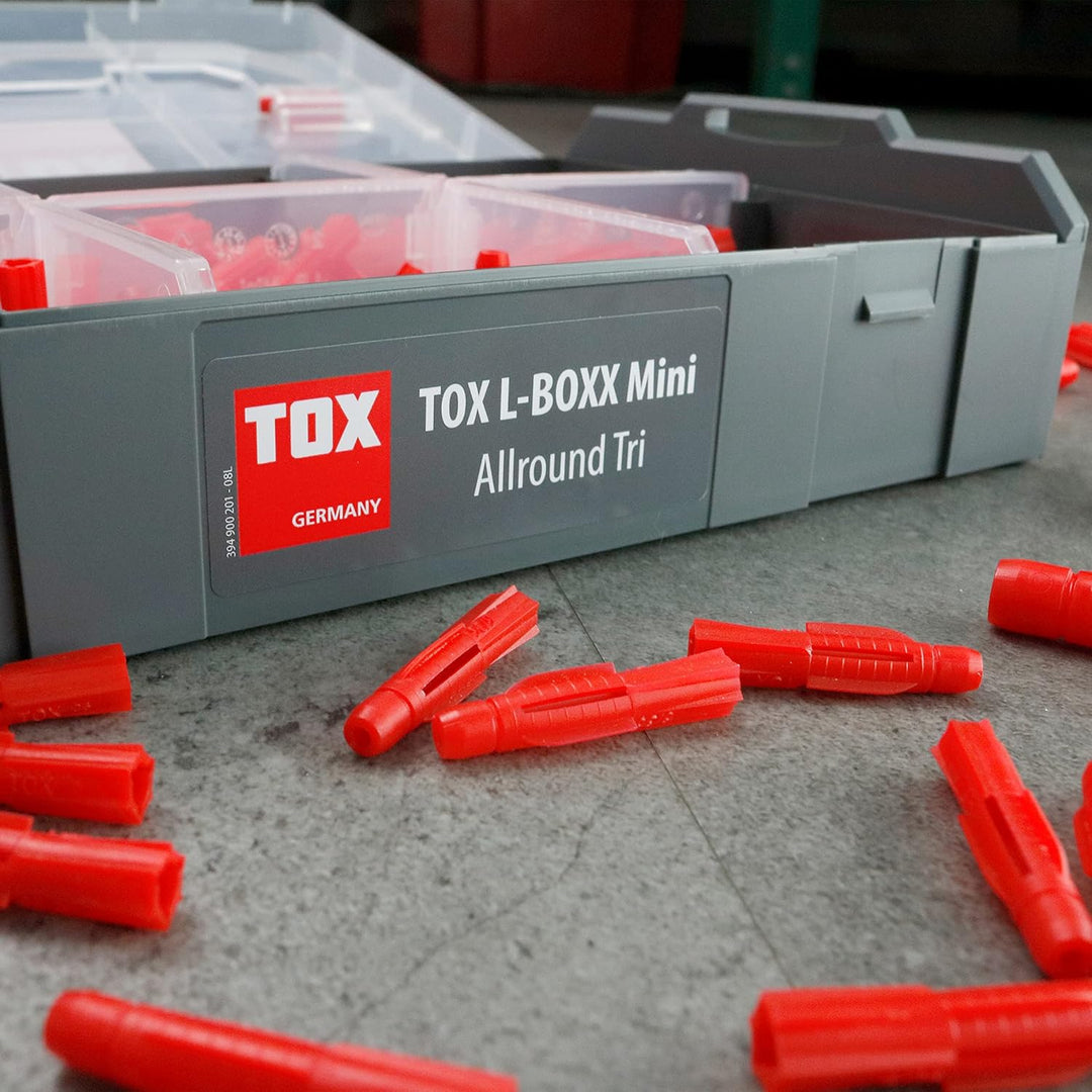 TOX L-BOXX Mini Allround Tri Dübelset effektiv, kompakt, übersichtlich, individuell anpassbar & stap