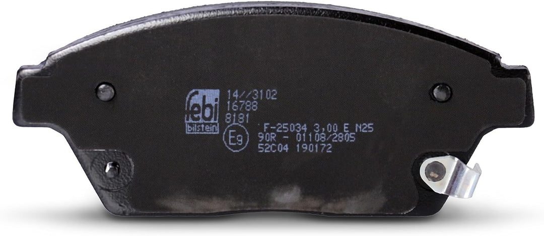 febi bilstein 16788 Bremsbelagsatz , 1 Stück Single, Single