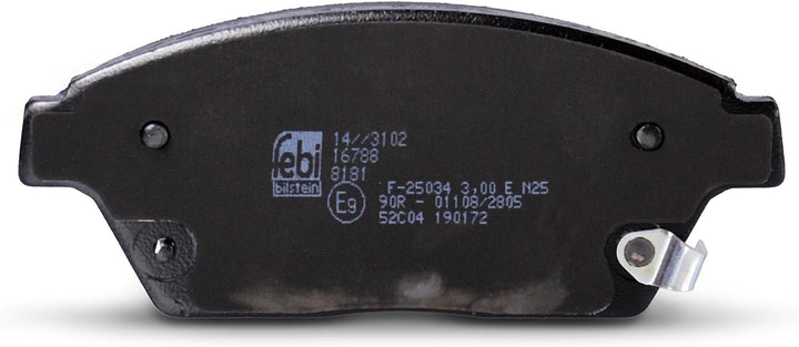 febi bilstein 16788 Bremsbelagsatz , 1 Stück Single, Single