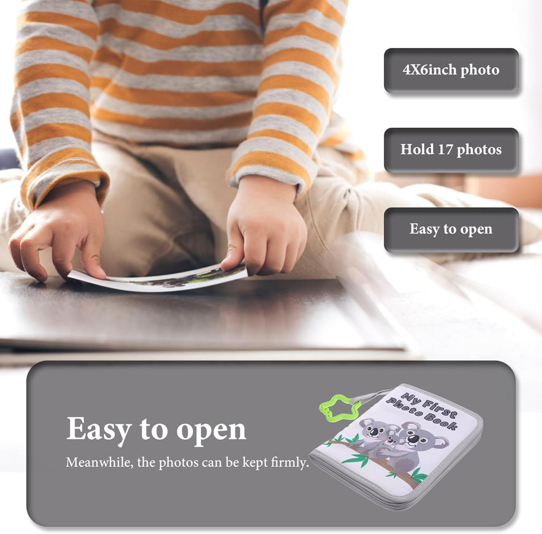 TOYANDONA Baby-Fotobuch Aus Weichem Stoff Baby-Fotoalbum Cartoon-Koala Erstes Jahr Baby-Foto-Erinner