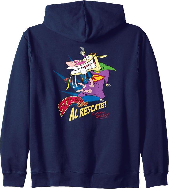 Cow and Chicken Super Cow Kapuzenjacke